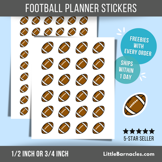 Football Planner Stickers Sport Sticker Football Game Sticker Football Practice Sticker for Planner and Calendar