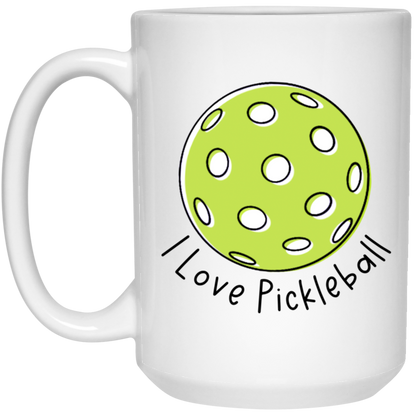 I Love Pickleball Mug Pickleball Coffee Cup