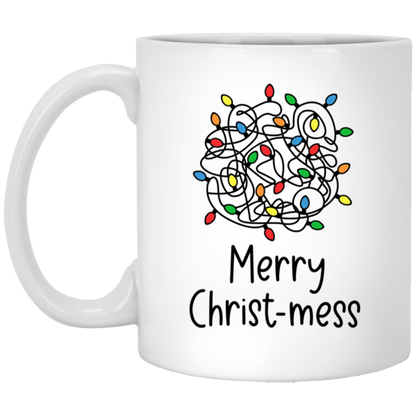 Merry Christ-Mess Mug Christmas Coffee Cup Mental Health