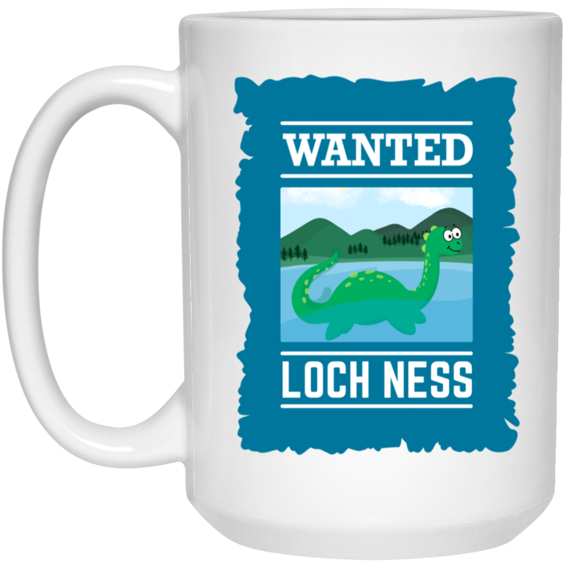 Wanted Poster Loch Ness Monster Mug Nessie Coffee Cup