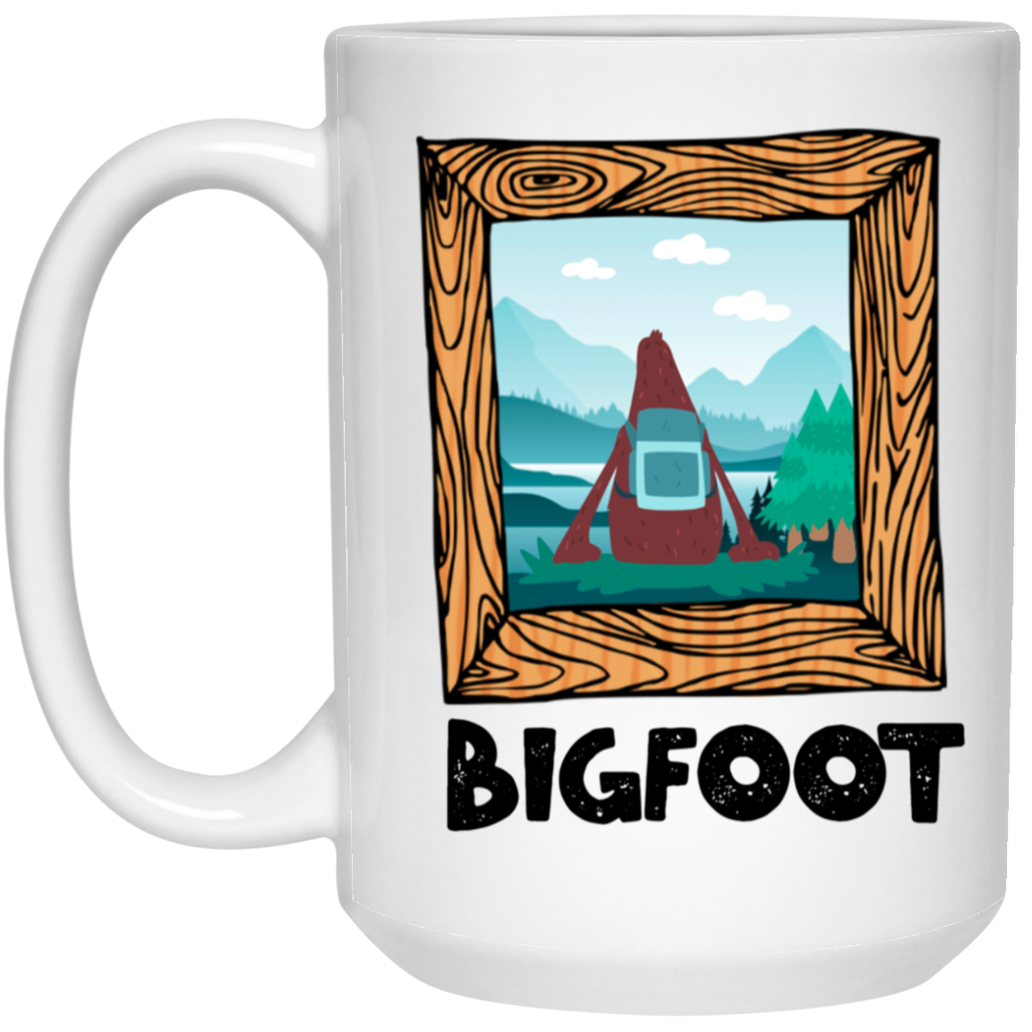 Bigfoot Portrait Mug Sasquatch