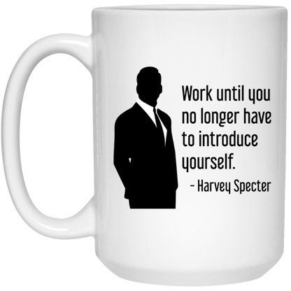 Harvey Specter Mug Suits TV Show Work Until Silhouette Coffee Cup