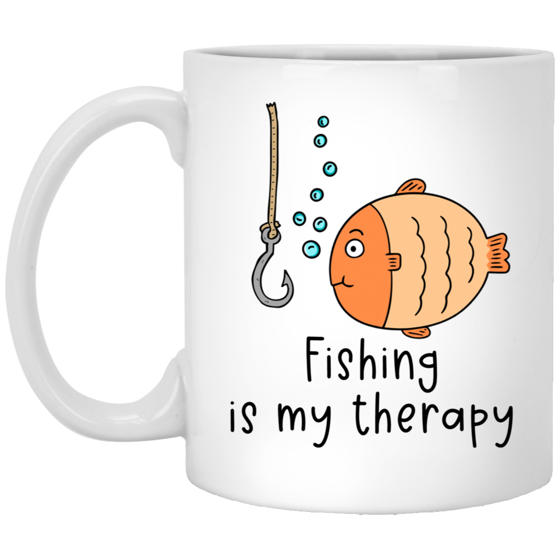 Fishing Is My Therapy Mug Fishing Coffee Cup