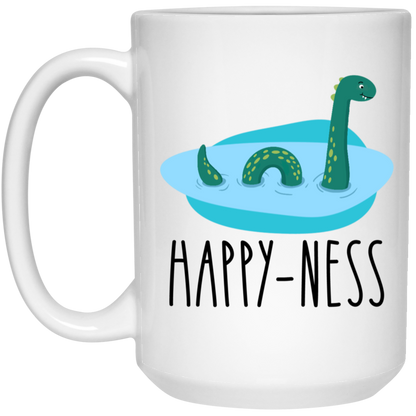Happy Ness Mug Loch Ness Monster Coffee Cup Cryptid Nessie