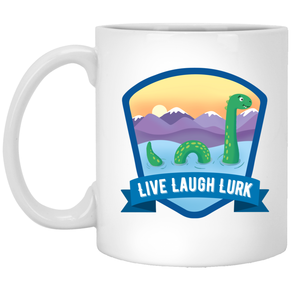 Live Laugh Lurk Mug Nessie Coffee Cup Loch Ness Monster