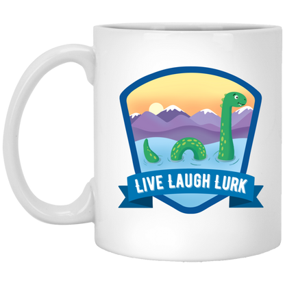 Live Laugh Lurk Mug Nessie Coffee Cup Loch Ness Monster