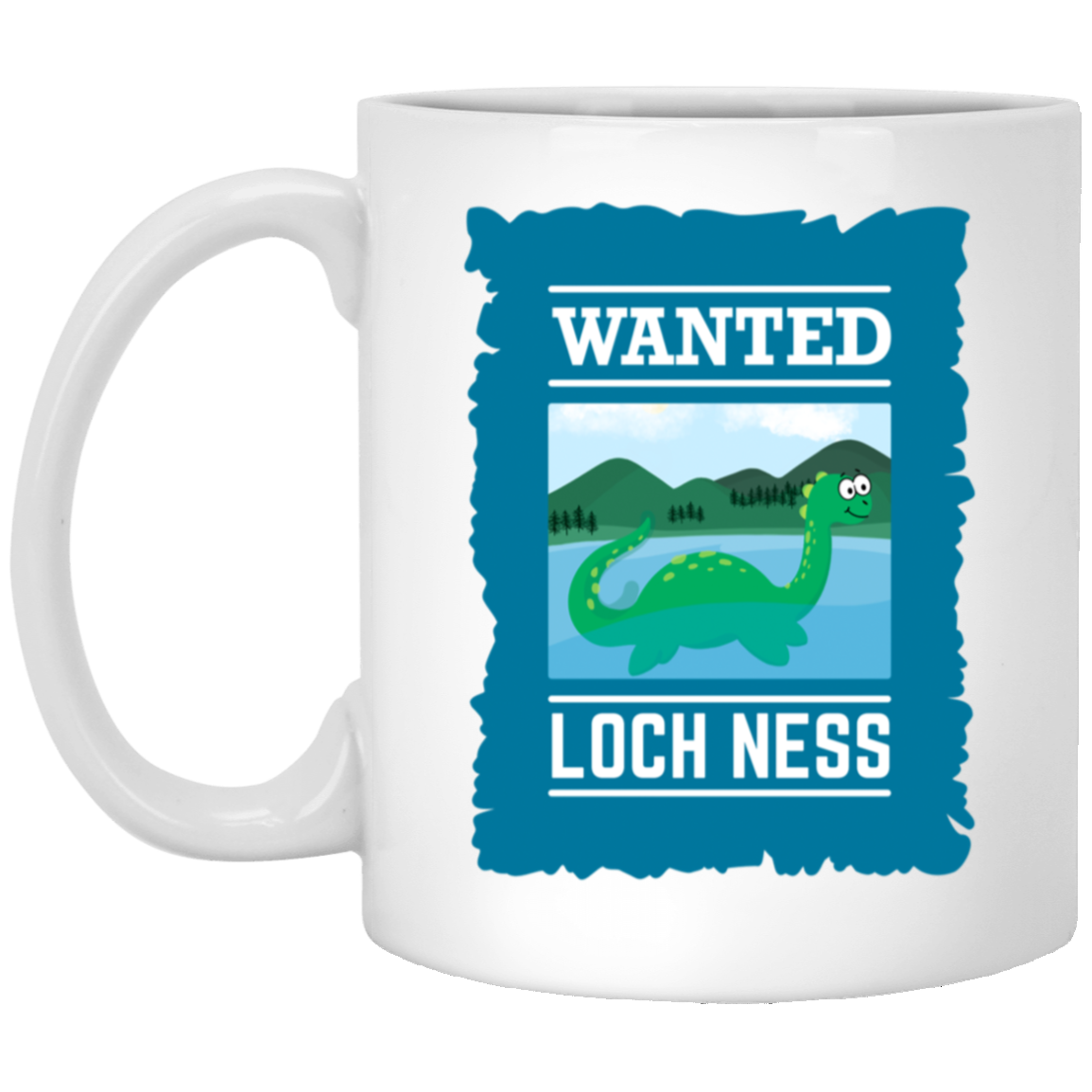 Wanted Poster Loch Ness Monster Mug Nessie Coffee Cup