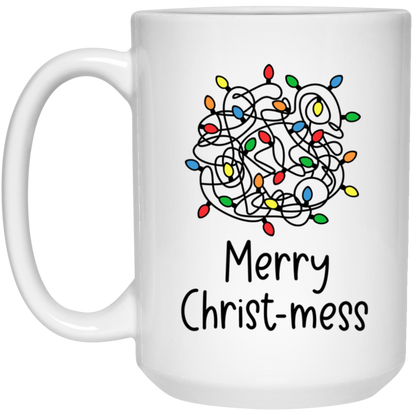 Merry Christ-Mess Mug Christmas Coffee Cup Mental Health