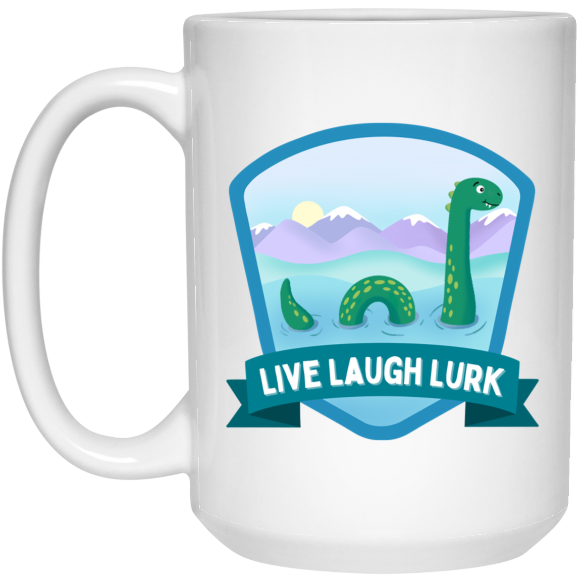 Live Laugh Lurk Mug Nessie Coffee Cup Loch Ness Monster