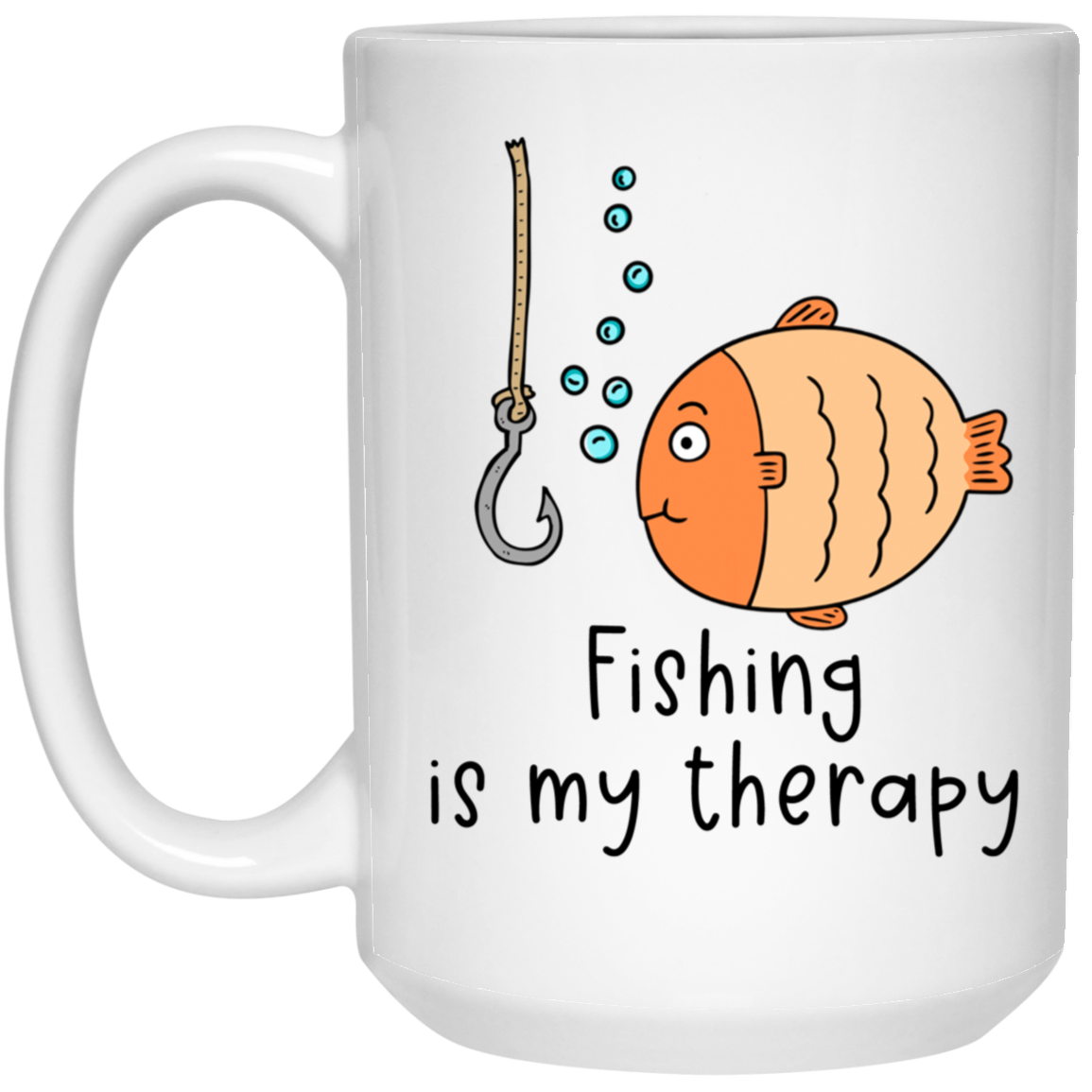 Fishing Is My Therapy Mug Fishing Coffee Cup