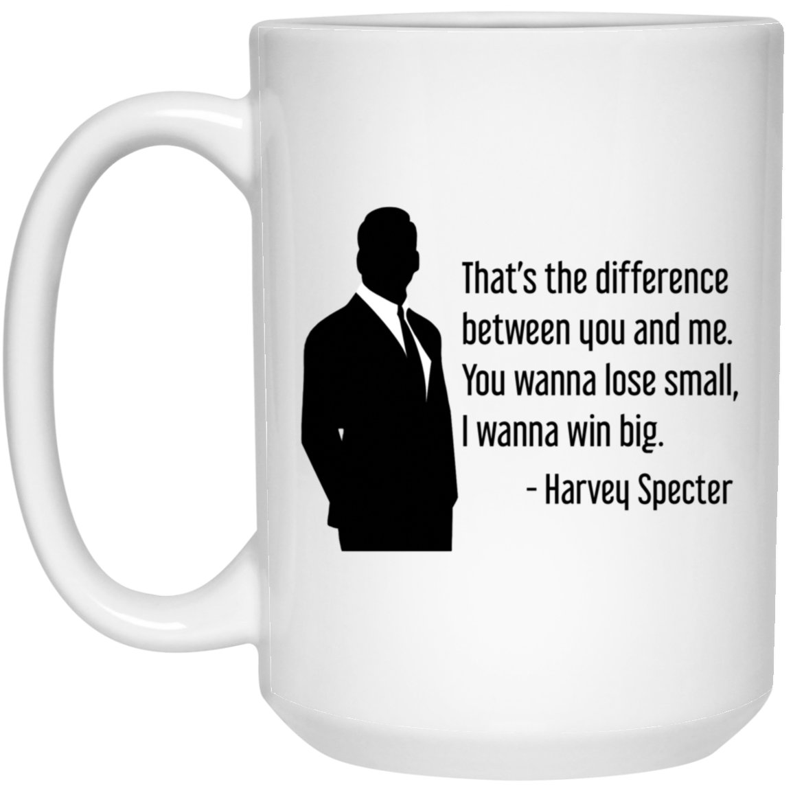 Harvey Specter Mug Suits TV Show That's The Difference Silhouette Coffee Cup