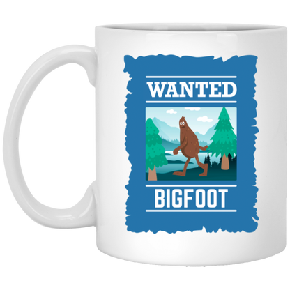 Wanted Poster Bigfoot Mug Sasquatch Coffee Cup