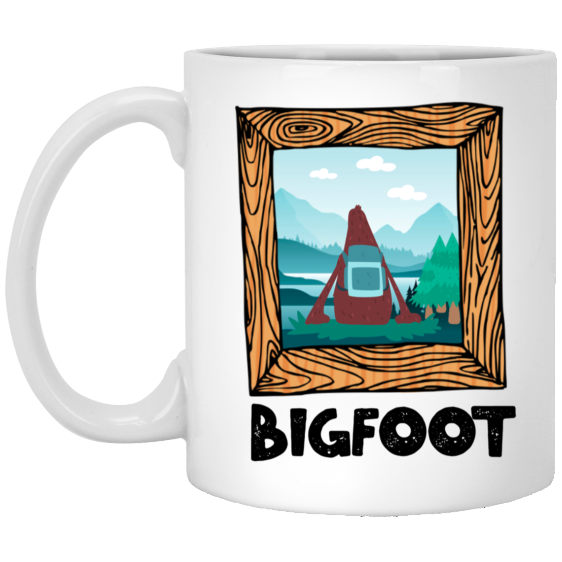 Bigfoot Portrait Mug Sasquatch