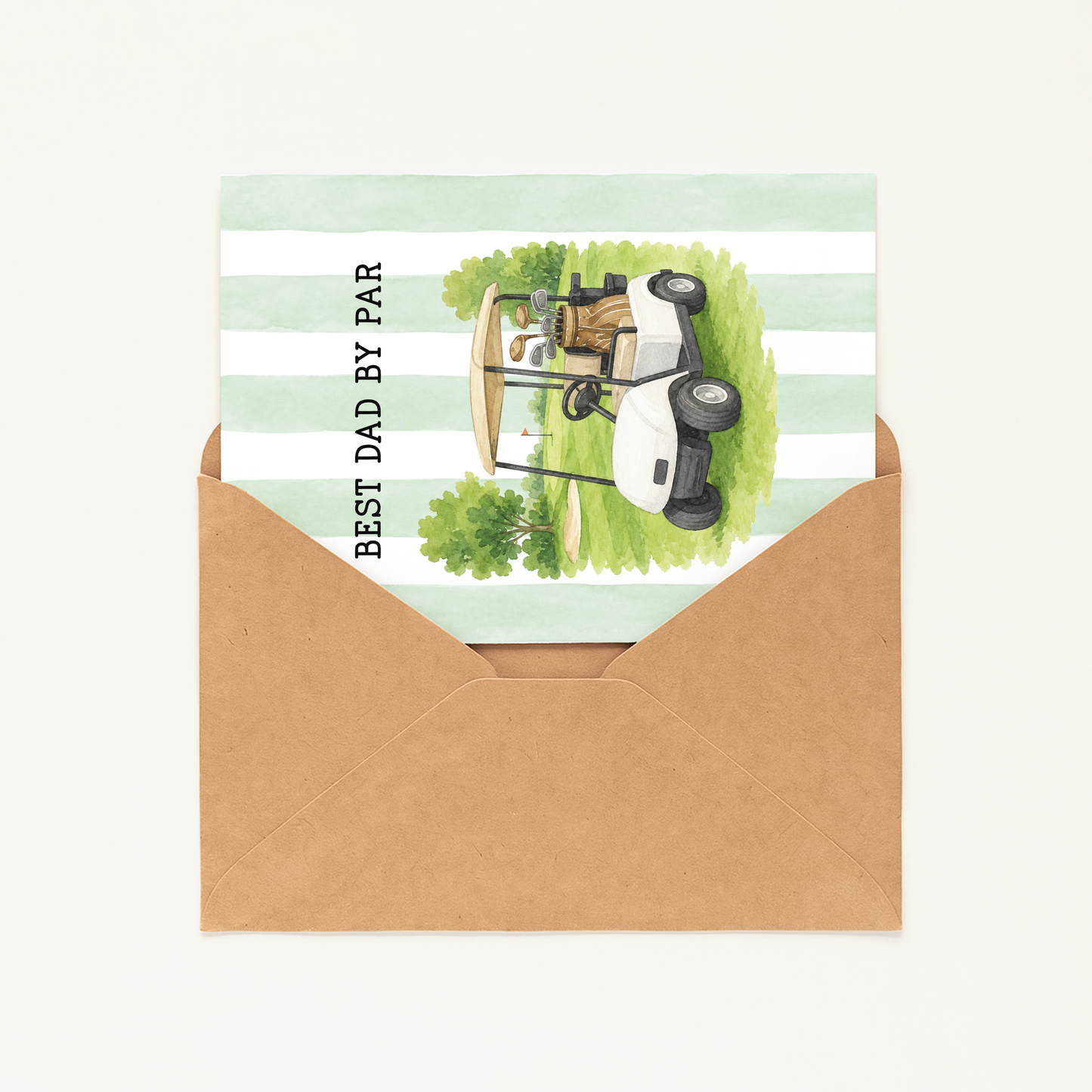 Golf Dad Father’s Day Card • Cute Golf Card for Dad • Funny Golfing Greeting Card • Father’s Day Card for Golfer