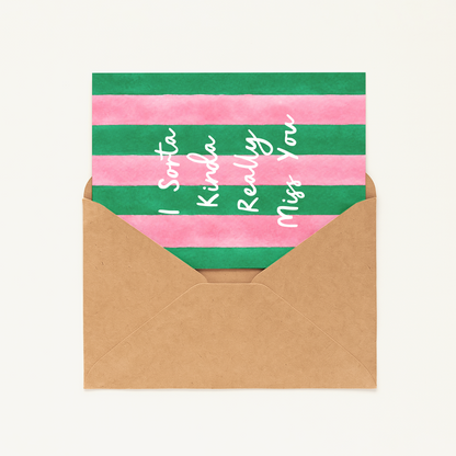 Funny Miss You Card • Cute Missing You Greeting Card • Best Friend or Long Distance Love Card • Thinking of You Card