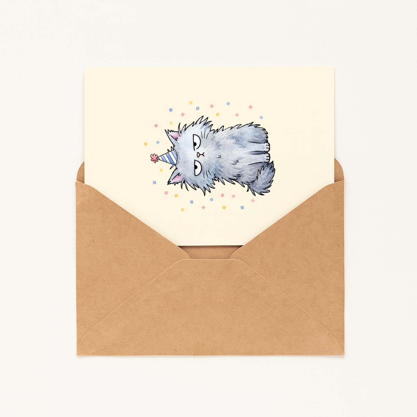 Funny Cat Birthday Card • Cute Sarcastic Birthday Card • Happy Birthday Cat Lover Card • Humorous Cat Greeting Card