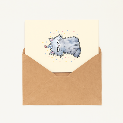 Funny Cat Birthday Card • Cute Sarcastic Birthday Card • Happy Birthday Cat Lover Card • Humorous Cat Greeting Card