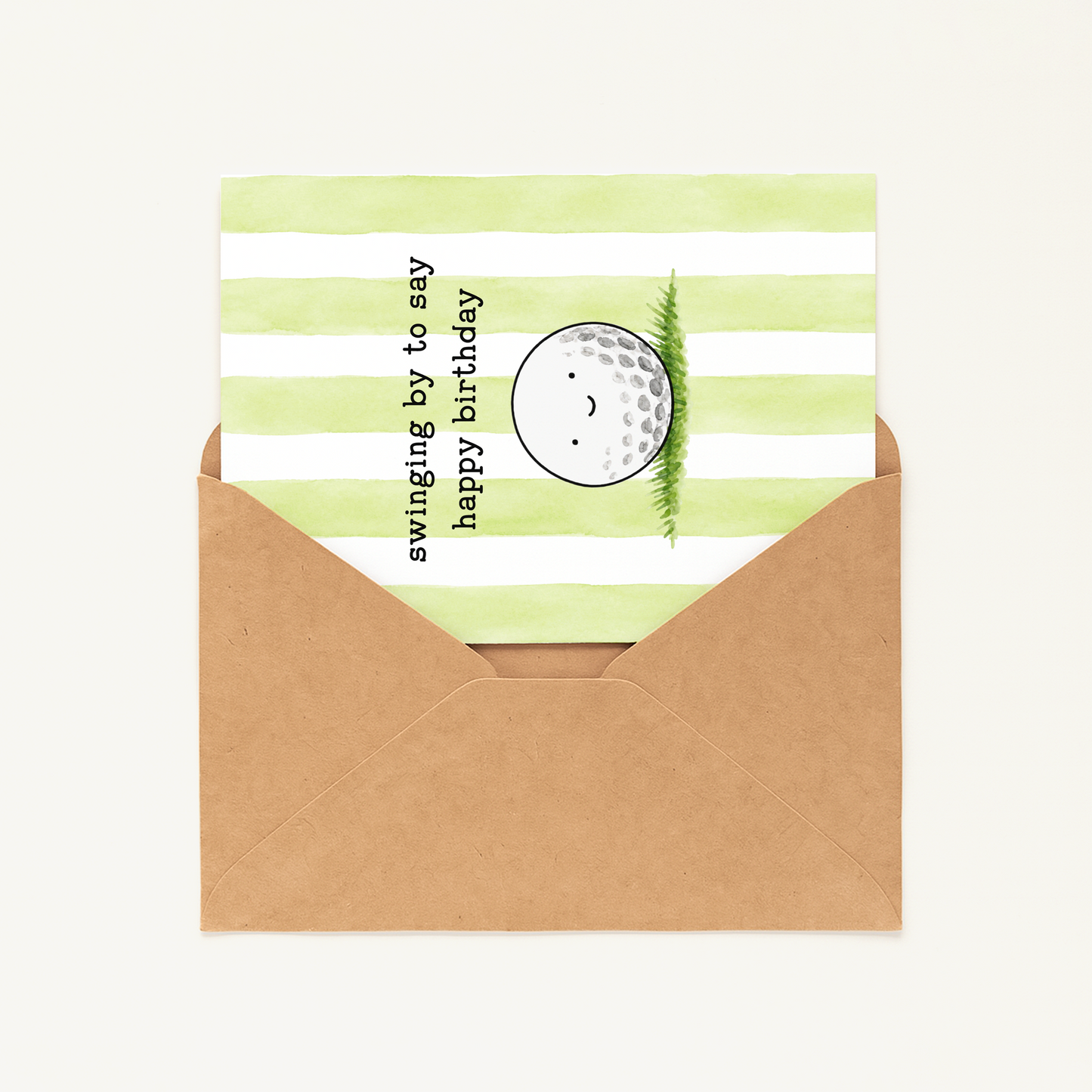 Golf Birthday Card • Cute Golf Card for Golfer • Funny Golfing Greeting Card • Happy Birthday Golf Lover Card
