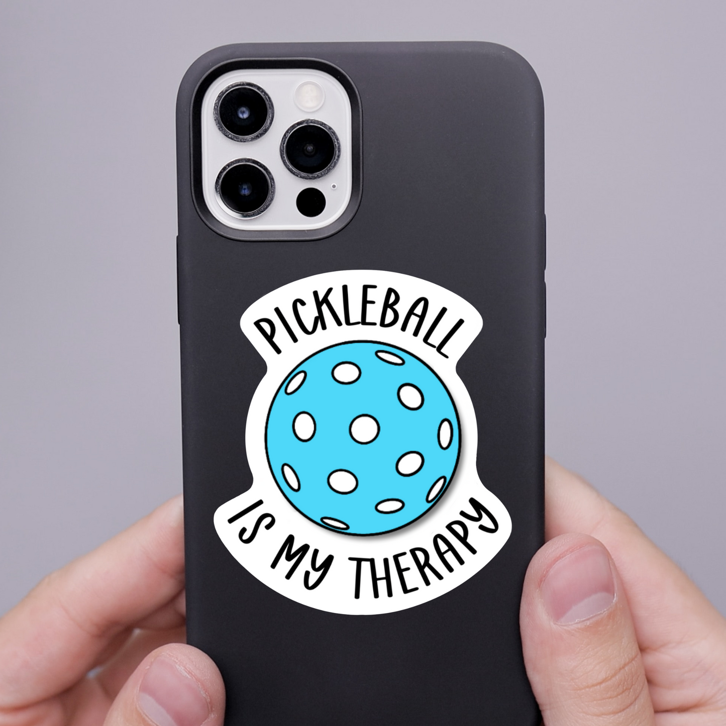 Pickleball Sticker Waterproof Vinyl Sticker For Pickleball Lover Pickleball Game Sticker Funny Pickleball Therapy Sticker Mental Health