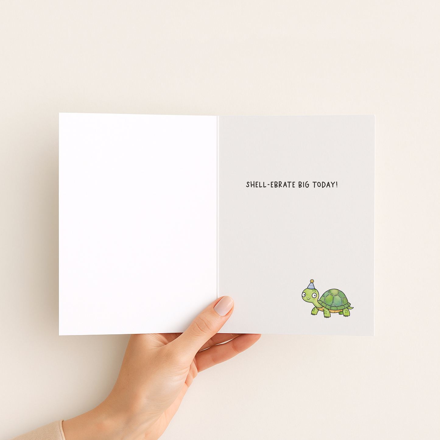 Funny Turtle Birthday Card • Turtle-y Awesome Pun Card • Cute Turtle Greeting Card • Belated Birthday Card