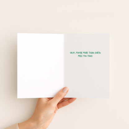 Funny Miss You Card • Cute Missing You Greeting Card • Best Friend or Long Distance Love Card • Thinking of You Card