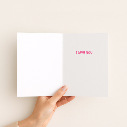 Lava Lamp Love Card • I Lava You Card • Flirty Romantic Greeting Card • Valentine’s Day Card • Anniversary Card