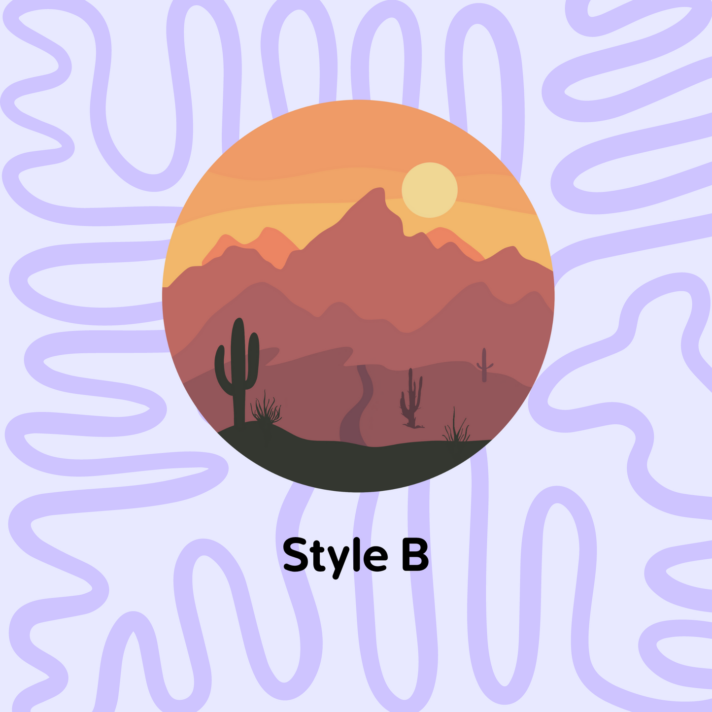Arizona Desert Landscape Sticker
