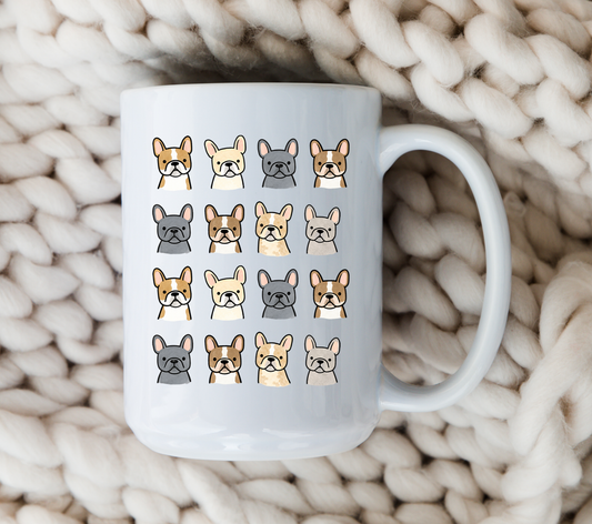 French Bulldog Mug • Cute Frenchie Coffee Cup • French Bulldog Gift • Dog Lover Mug • Pet Parent Drinkware