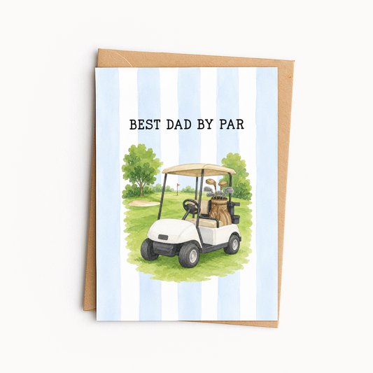 Golf Dad Father’s Day Card • Cute Golf Card for Dad • Funny Golfing Greeting Card • Father’s Day Card for Golfer