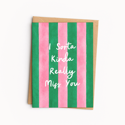 Funny Miss You Card • Cute Missing You Greeting Card • Best Friend or Long Distance Love Card • Thinking of You Card