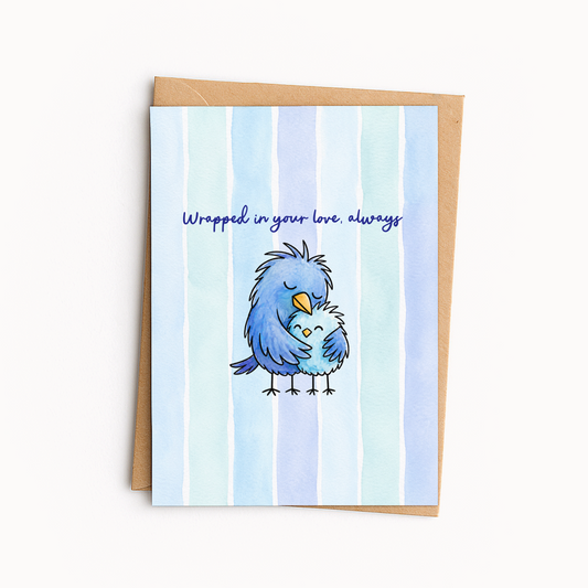 Mama Bird Mother’s Day Card • Cute Bird Card for Mom • Mom Appreciation Card • Sweet Mom Greeting Card