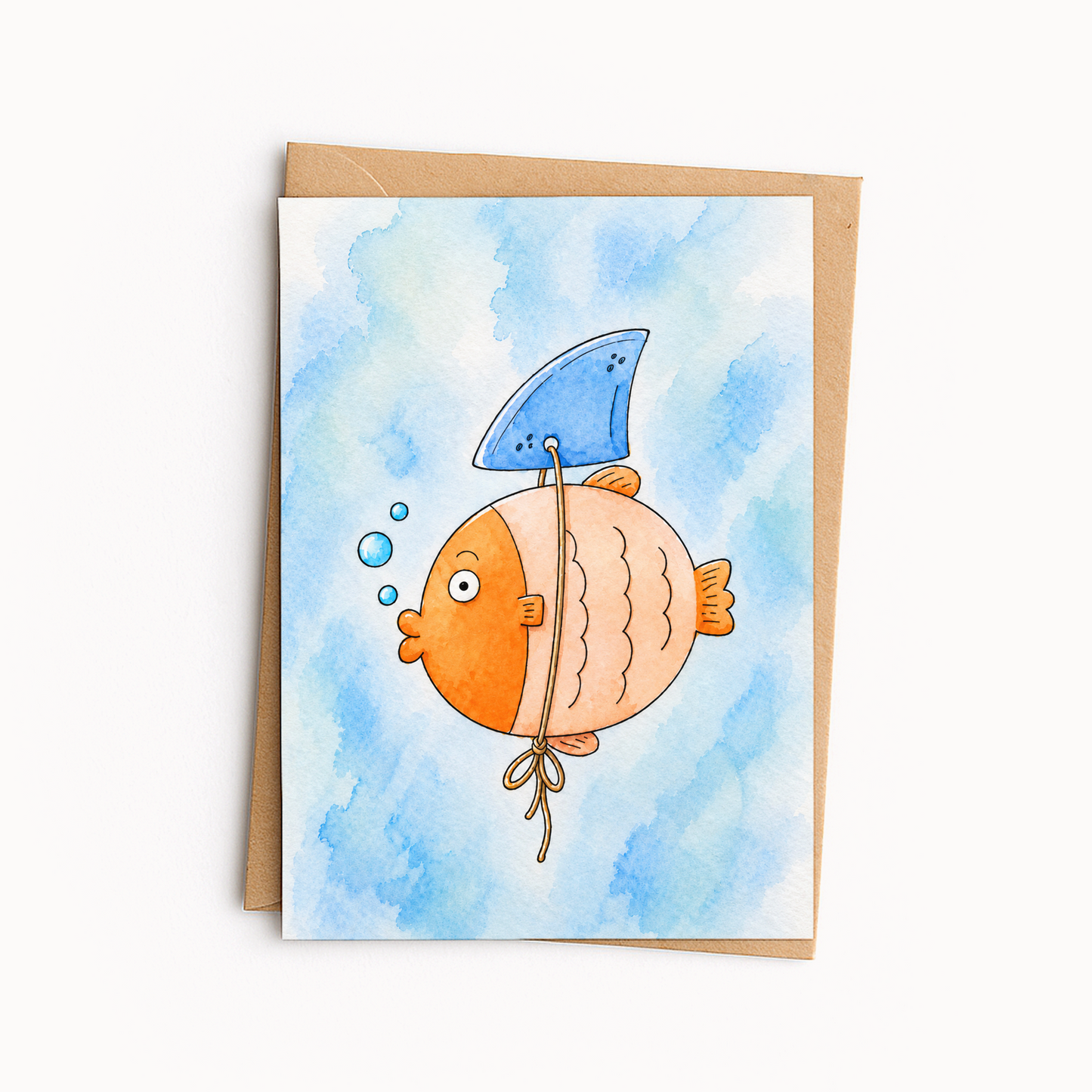 Funny Badass Fish Card • Cute Encouragement Card • You Got This Greeting Card • Quirky Everyday Card for Friend