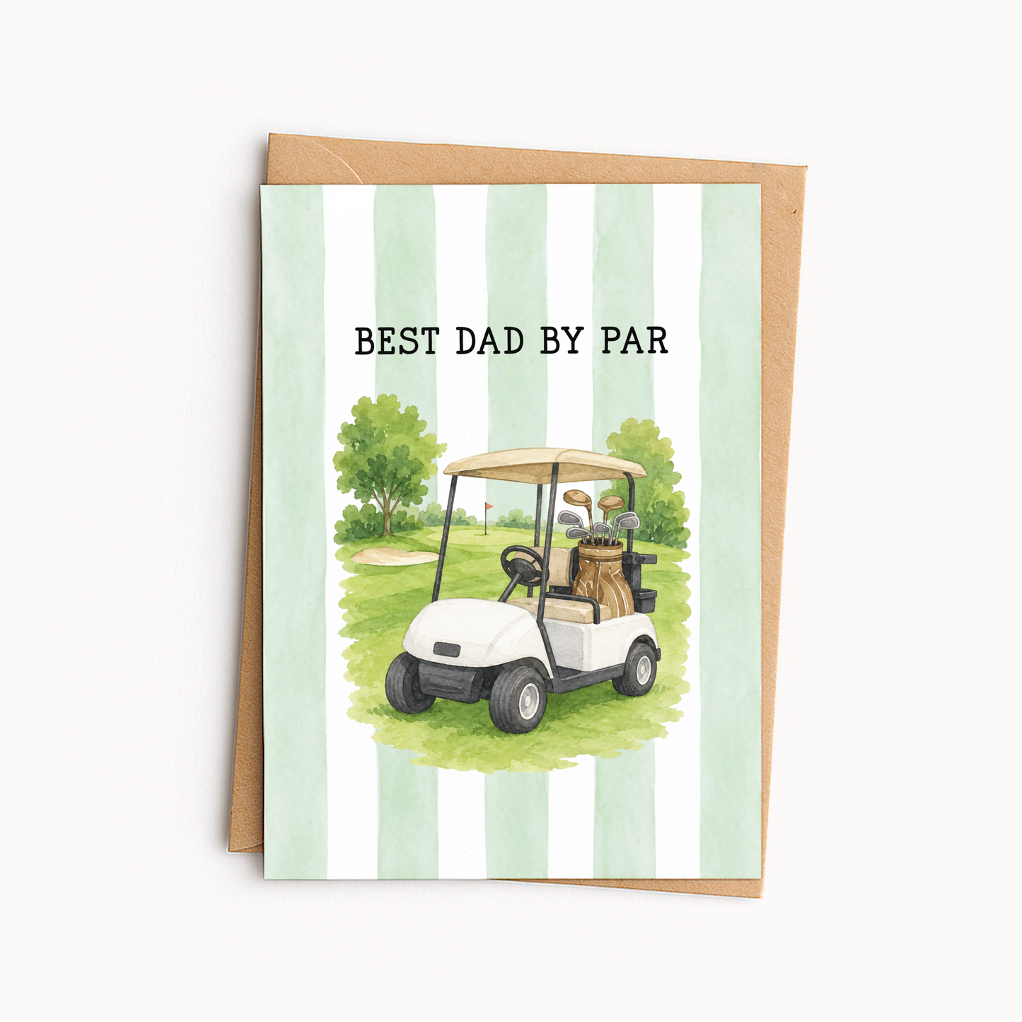 Golf Dad Father’s Day Card • Cute Golf Card for Dad • Funny Golfing Greeting Card • Father’s Day Card for Golfer