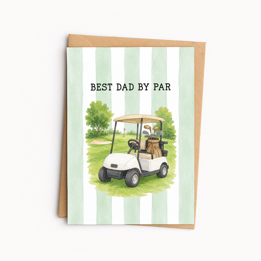Golf Dad Father’s Day Card • Cute Golf Card for Dad • Funny Golfing Greeting Card • Father’s Day Card for Golfer
