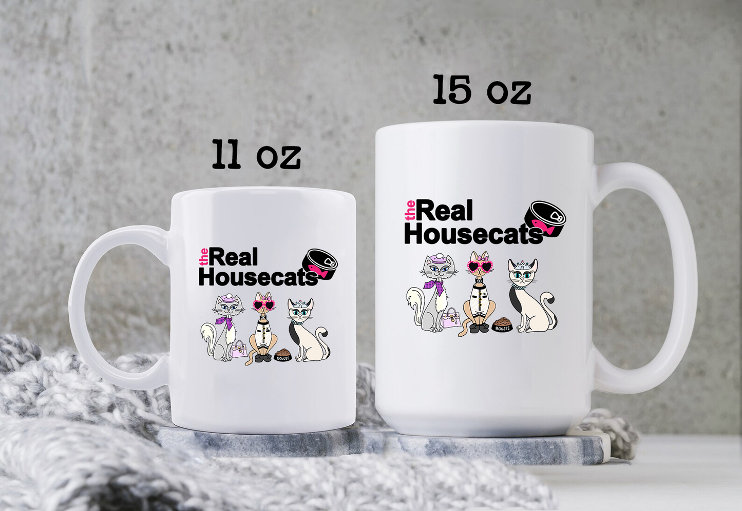 The Real Housecats Mug Housewives Reality TV Coffee Cup