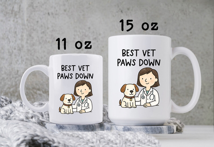 Best Vet Mug • Veterinarian Coffee Cup • Cute Dog Mug • Vet Appreciation Gift • Veterinary Office Drinkware • Pet Lover Cup