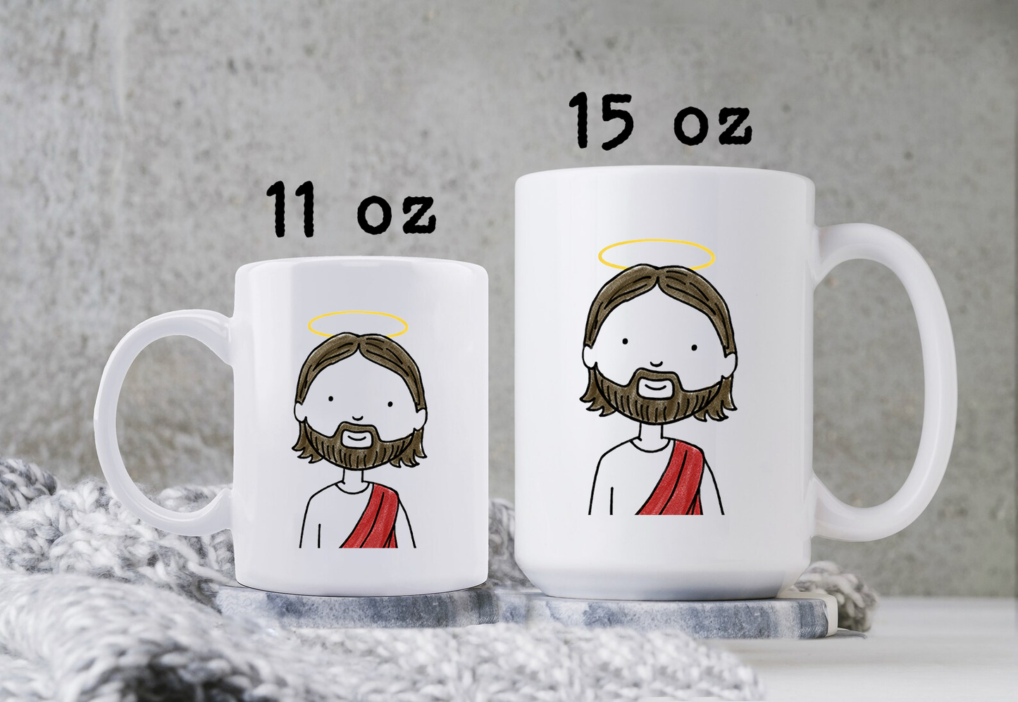 Funny Jesus Mug • Christian Coffee Cup • Faith Based Religious Mug • Funny Jesus Gift • Christian Drinkware
