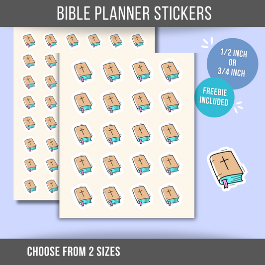 Bible Planner Sticker Christian Sticker Faith Bible Study Reminder For Christians Bible Reminder Jesus Sticker for Calendar Mini Sticker