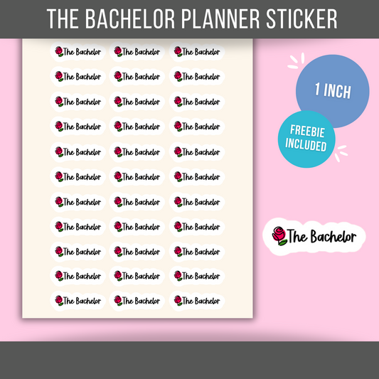 The Bachelor Planner Sticker The Bachelorette TV Show Bachelor in Paradise Label Reminder Sticker for Calendar or Journal