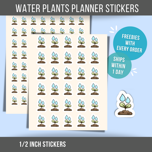Water Plants Planner Sticker Gardening Sticker Gardener Planting Sticker For Gardening Garden Planner Reminder Label Calendar Sticker
