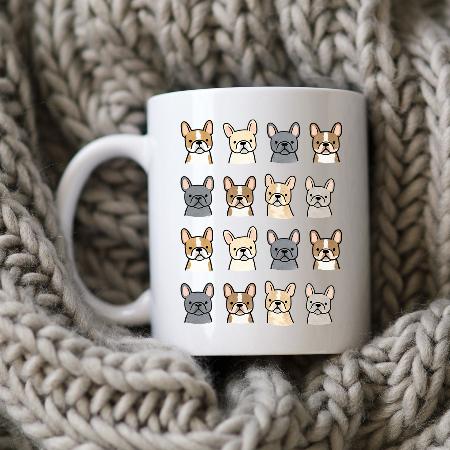 French Bulldog Mug • Cute Frenchie Coffee Cup • French Bulldog Gift • Dog Lover Mug • Pet Parent Drinkware