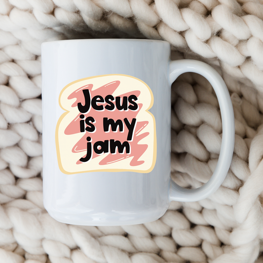 Jesus Is My Jam Mug Christian Coffee Cup Religious Faith Mug