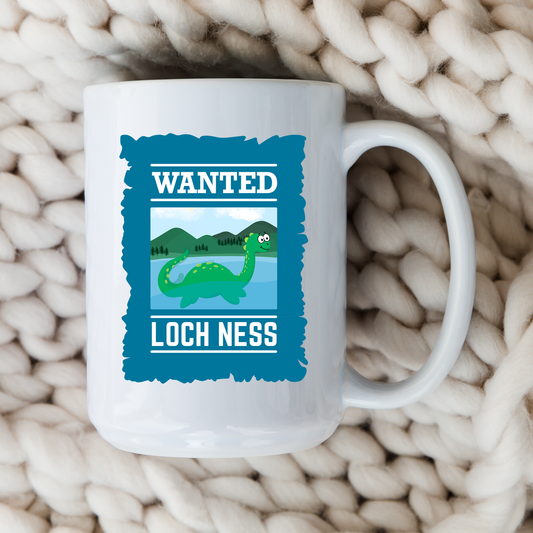 Wanted Poster Loch Ness Monster Mug Nessie Coffee Cup