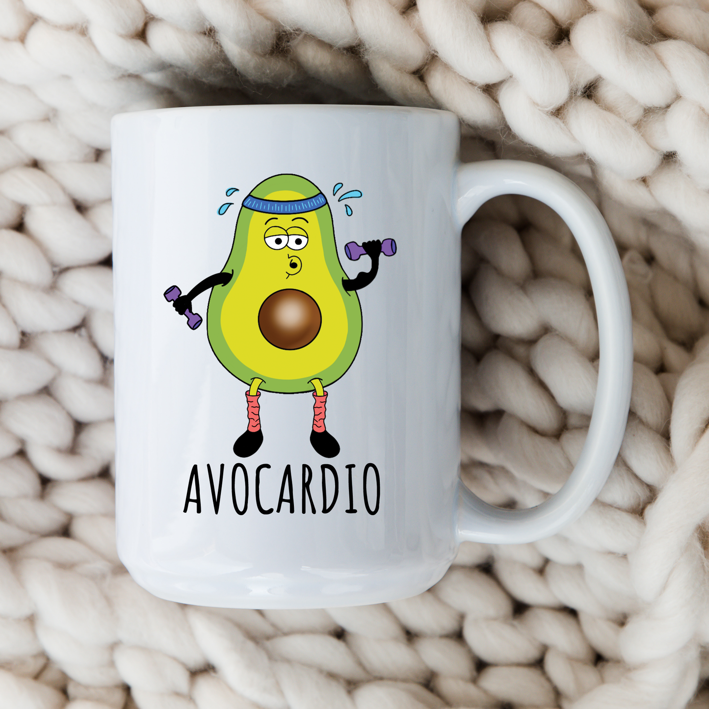 Avocardio Mug 90s Cartoon Coffee Cup