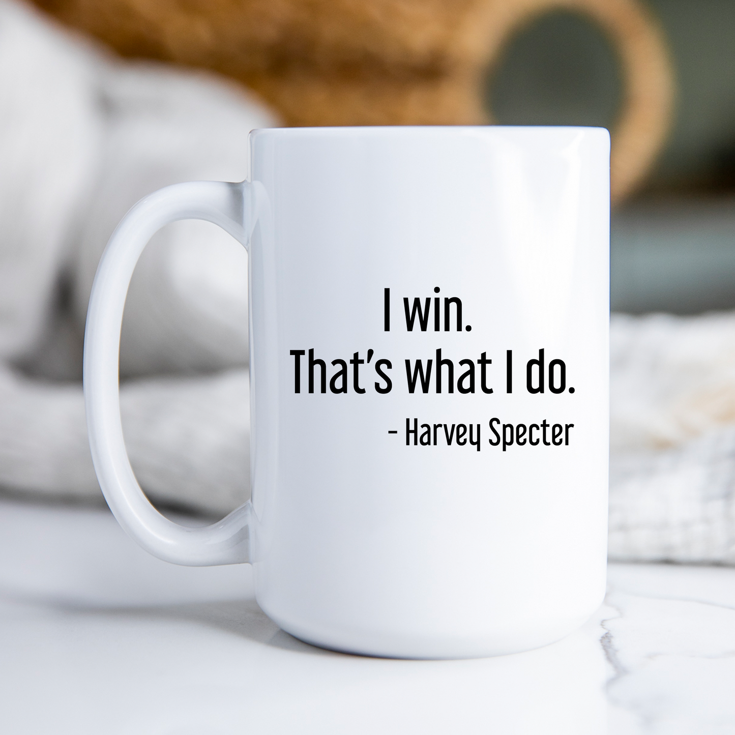 Harvey Specter Mug Suits TV Show I Win That's What I Do Coffee Cup