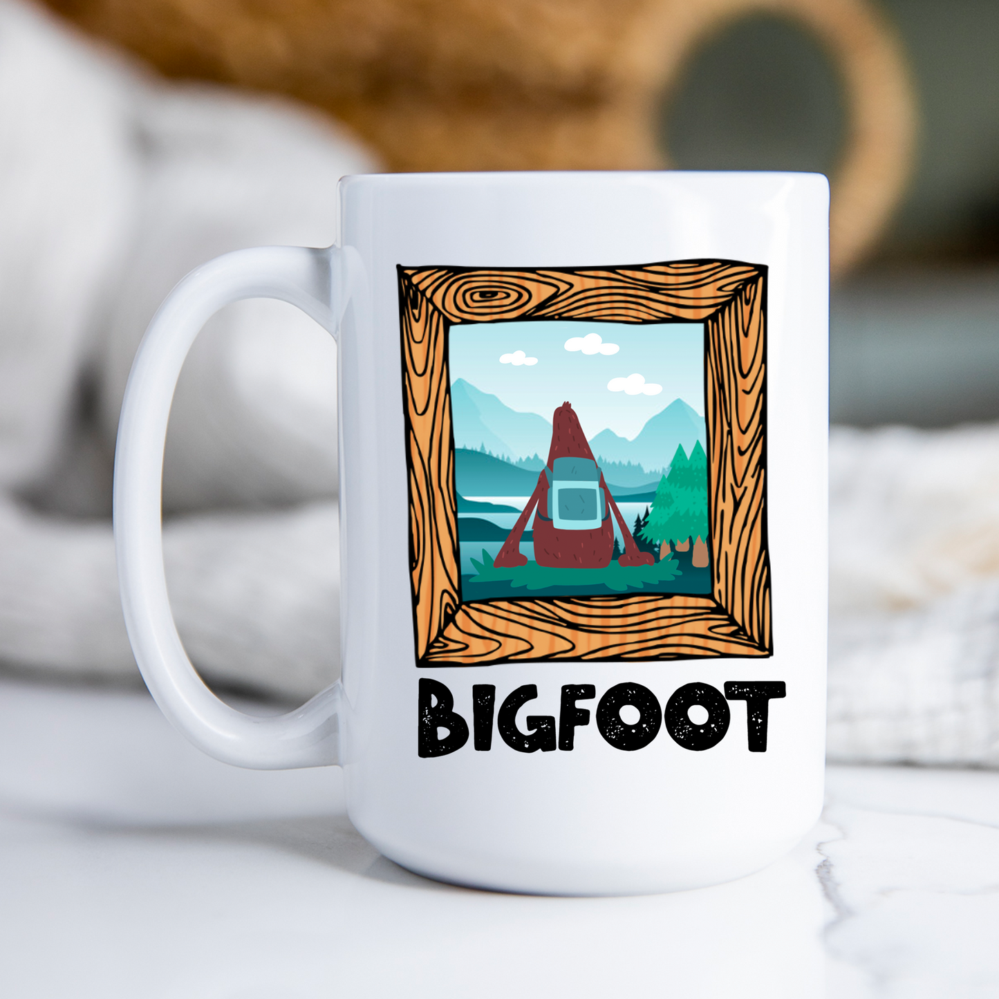 Bigfoot Portrait Mug Sasquatch