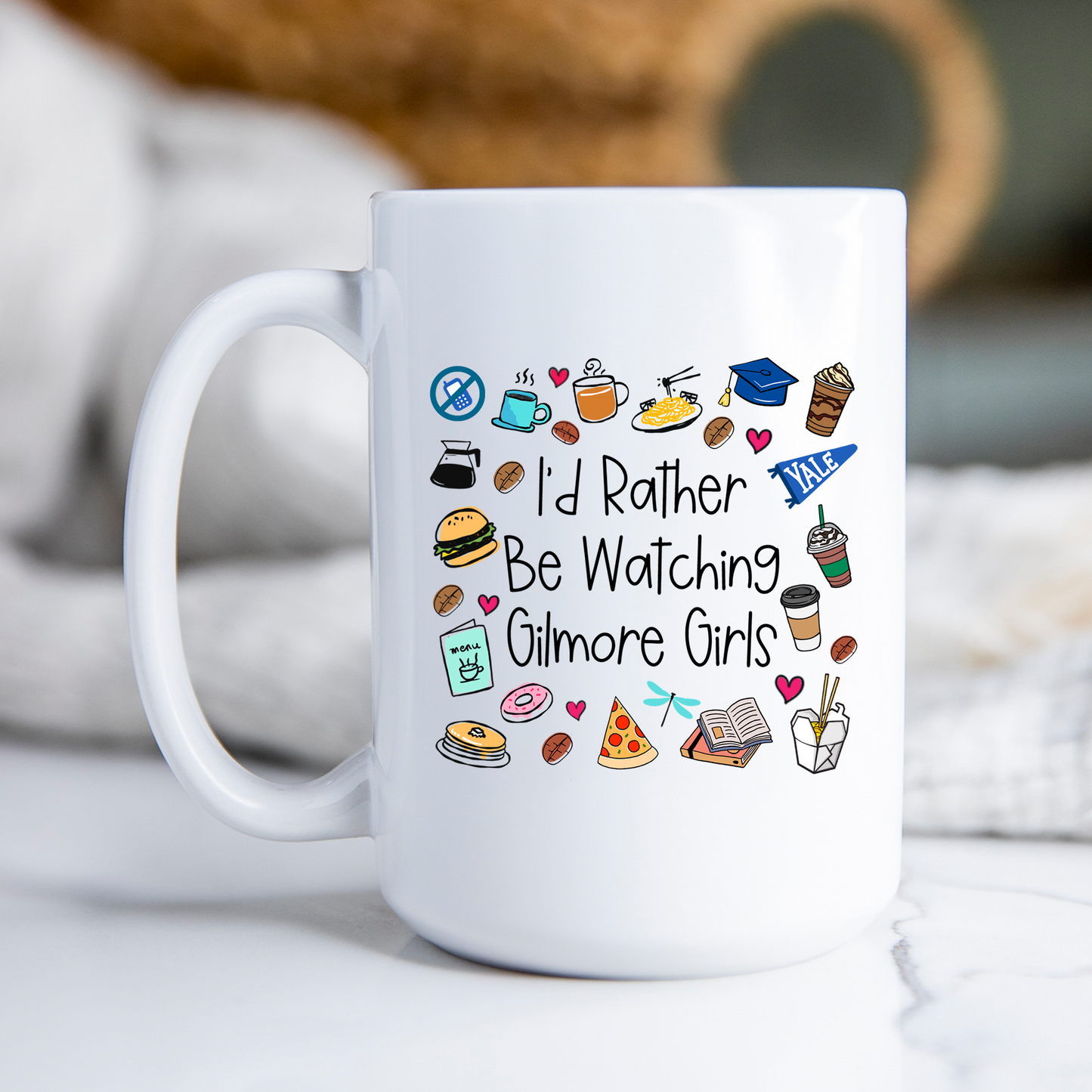 I'd Rather Be Watching Gilmore Girls Mug Gilmore Girls Coffee Cup Stars Hollow