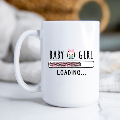 Baby Girl Loading Pregnancy Mug New Mom