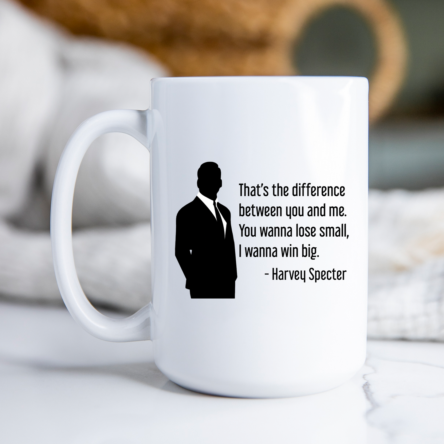 Harvey Specter Mug Suits TV Show That's The Difference Silhouette Coffee Cup