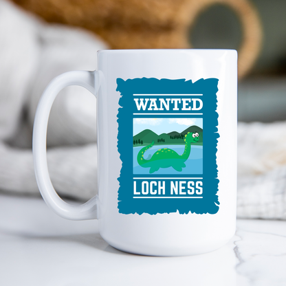 Wanted Poster Loch Ness Monster Mug Nessie Coffee Cup